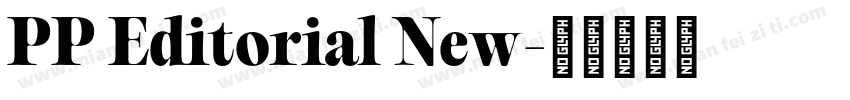 PP Editorial New字体转换